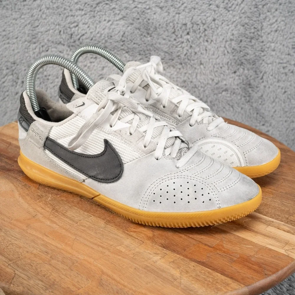 Nike Youth Streetgato Indoor Soccer Shoes Size 5.5Y Gray DH7723